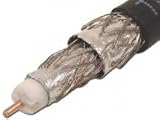 RG6 QUAD SHIELD COPPER CLAD STEEL COAXIAL SATELLITE CABLE