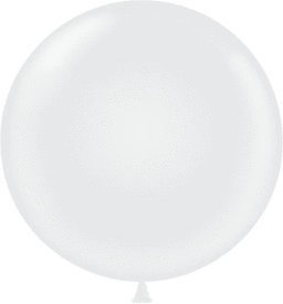 36 Inch Giant Latex Balloon Crystal Clear (Premium Helium Quality) Pkg/5