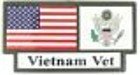 Army Vietnam Vet Pride Tag