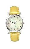 DKNY Yellow Patent Leather Strap Mother-of-Pearl Dial Women's Watch #NY4793