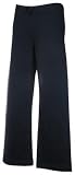 Produkt-Bild: Fruit of the Loom Ladies Fit Jogging Hose Open Leg ( ohne B&uuml;ndchen am Beinabschluss ) in Schwarz, Gr&ouml;sse XS