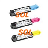 3 PCS Compatible (C, M, Y) Toner Cartridge Combo for Use in Dell 3000cn (Color 2,000 Pages)