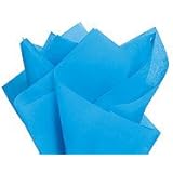 Brand New Turquoise Bright Blue Bulk Tissue Paper 15" x 20" - 100 Sheets