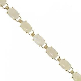 New Opal 14K Gold Tennis Bracelet by GemAffair