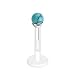 Semi-Precious Turquoise Bioplast Push-In Labret Monroe