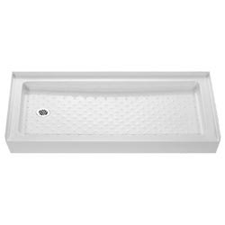 DreamLine SHTR-1130601-00 Amazon Left Hand Drain Shower Tray, White