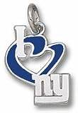 Sterling Silver NEW YORK GIANTS I HEART NY 1/2 ENAMEL