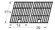 Cast Iron Cooking Grid for Broil King, Coleman, Fiesta, Charbroil, Kenmore, Thermos, Uniflame, Brinkmann, Charmglow, North American Outdoors and Perfect Flame Grills