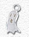 Solid Sterling Silver Ghost Charm