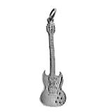 Grigri en argent fin 925/1000 représentant Guitare Electrique