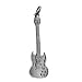 British Jewellery Workshops Silver 40x13mm solid Electric Guitar charm