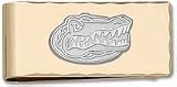 Florida Gators 5/8" Sterling Silver Gator Head on Gold Plated Money Clip