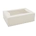 Southern Champion Tray 24003 Paperboard White Window Bakery Box, 8" Length x 5-3/4" Width x 2-1/2" Height (Case of 200)