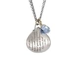 Tara Necklace with Aquamarine- With the happiness held in a one inch-square...