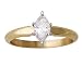 1/4 ct.tw Marquise Diamond Solitaire Ring in 18k Yellow Gold