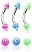 Wild U.V. Spike Swirl Curved Barbell