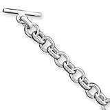 21rLPAwQgbL. SL160  Sterling Silver 7.75 Inch Fancy Toggle Bracelet   JewelryWeb