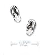 Sterling Silver Flip Flop Post Earrings