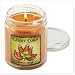 Candy Corn Scented Glass Jar Soy Blend Wax Candle Decor