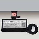 Thin Profile Articulating Keyboard and Mouse Platform, Black (EGCECI700REF)