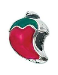 Genuine Zable (TM) Product. 925 Sterling Silver Chili Pepper Charm. 100% Satisfaction Guaranteed.