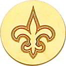 14k Gold Nfl New Orleans Saints Logo Tie Tac