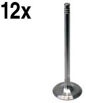 BMW (01-07 6cyl) engine Intake Valve (x12) INTERVALVES e39 e46 e53 e60 e83 e85