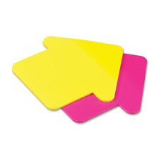 Avery 22692, Small Sticky Note, Arrow, See-Through, Assorted Colors, 30 Sheets/Pad, Sold 10 Pads/Pack