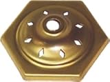 6 sided vented brass vase cap for lamps