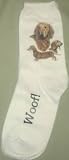 Dachshund Puppies Dogs Woof Ladies Socks 9-11