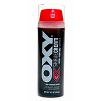 OXY Shave Cream with 2.5% Benzoyl Peroxide Acne Treatment - 5.2 Oz