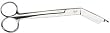 Lister Bandage Scissors: Stainless steel, One Large Ring, 8 1/4