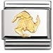 Compsable Classic RELIEF in stainless steel and 18k gold (Trinacria)