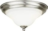 Calisto Collection Indoor Lighting Satin Nickel with Frosted Opal Gla