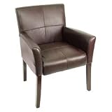 Executive Leather Side Chair or Reception Chair [BT-353-BY-GG]