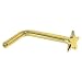 Solid 14KT Yellow Gold Star L-Shaped Nose Ring - 18 Gauge