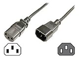 Assmann Stromkabel IEC Stecker - IEC Buchse, 5m, schwarz