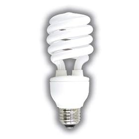 DIMMABLE COMPACT FLUORESCENT LIGHT BULB 23 WATTS SPIRAL 27K WARM TONE DIMMABLE CFL SUPRA LIFE