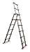 Industrial Grade 2KFG3 Telescoping Ladder, 7 1/2 Ft, Aluminum
