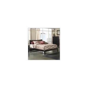 Twin Atlantic Furniture Studio Soho Platform Bed with Open Footrail in Espresso