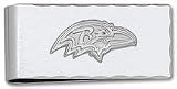 LogoArt Baltimore Ravens 7/8 Inch X 2 Inch Sterling Silver Money Clip