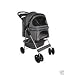 BestPet Classic Gray 4 Wheel Pet Stroller