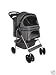 Kitchen & Housewares : Classic Gray 4 Wheel Pet Stroller