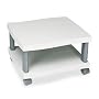 Safco Wave Under Desk Printer Stand - Printer stand - charcoal, attractive light gray
