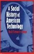 A Social History of American Technology