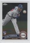 2011 Topps Chrome #197 - Julio Teheran RC (Rookie Card)