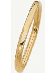 7mm 14k High Polished Bangle Bracelet