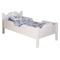 Scalloped Heart Toddler Bed Finish: White
