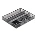 Rolodex 22131 Rolodex Deep Desk Drawer Organizer, Metal Mesh, 15-1/4Wx11-7/8Dx2-1/2H, BLK