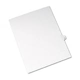 Allstate-Style Legal Side Tab Divider, Title: 42, Letter, White, 25/Pack